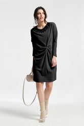 KNIT CORDUROY HARRI DRESS
